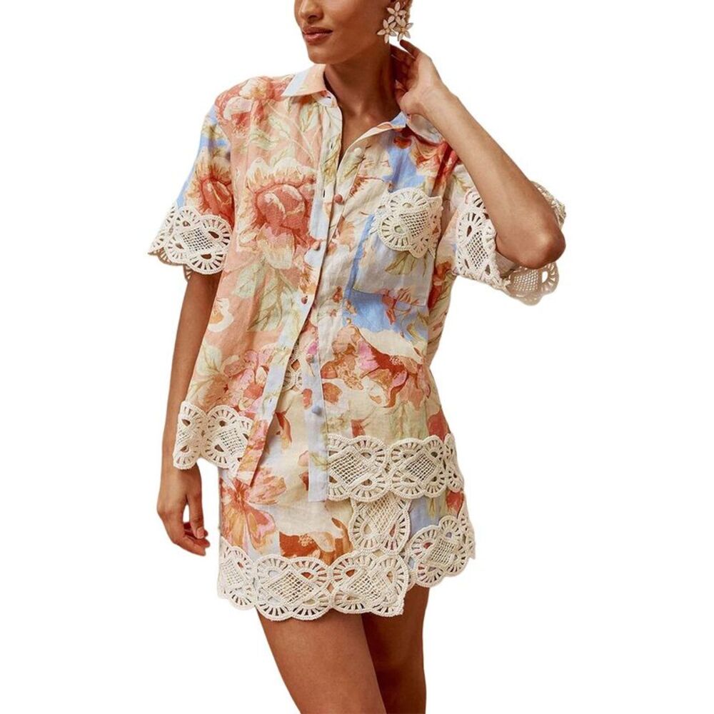 Anette Womens  2Pc Skirt & Shirt Set